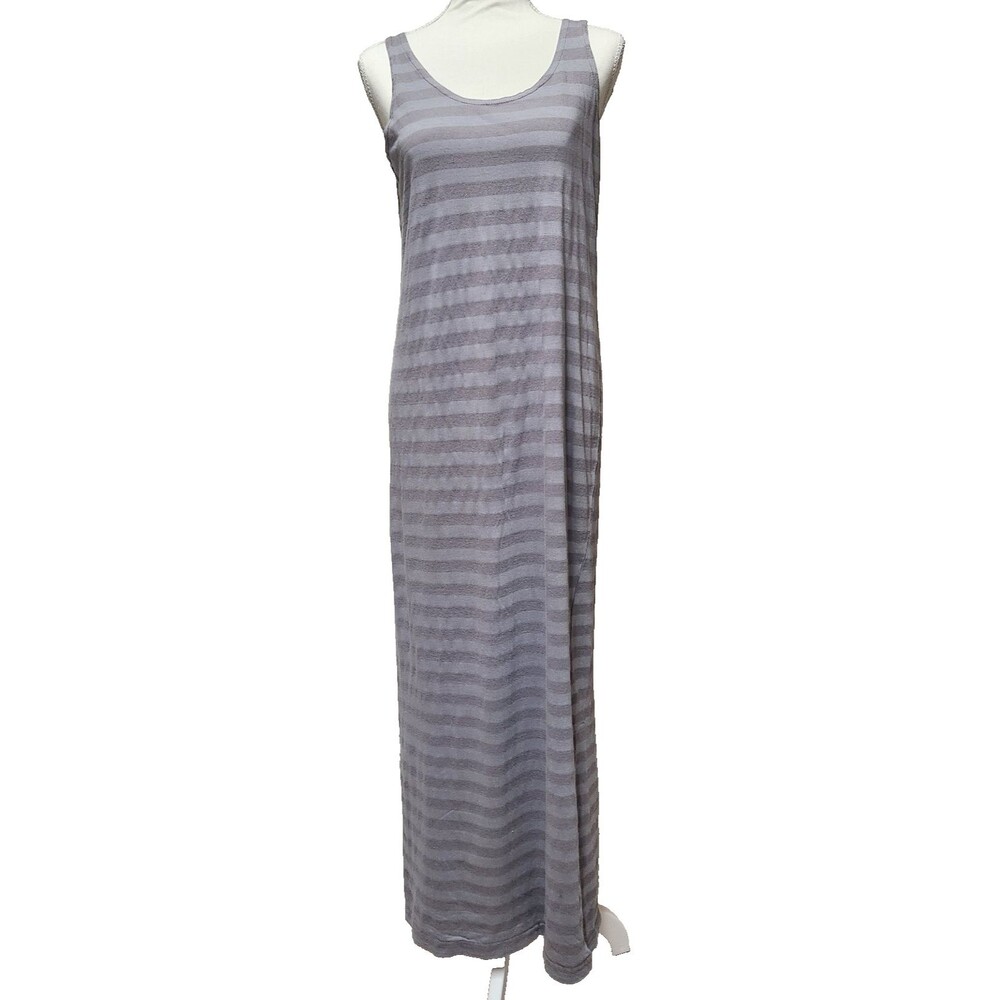 Liv Los Angeles Tank Maxi Lavender Dress with Slits SZ S Cotton Blend